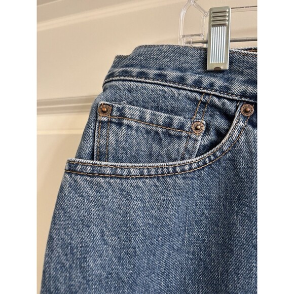 VTG LEVIS 550 Womens Blue Denim Relaxed Fit Tapered Leg Jeans Sz 20W 36”X30” - Picture 3 of 10